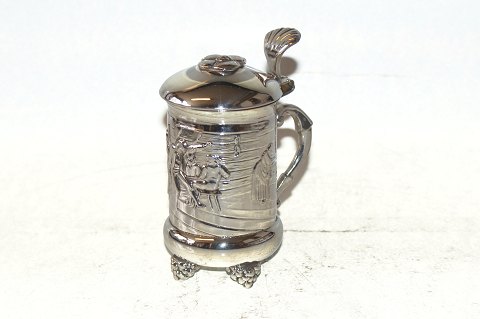 Cover mugs, Silverplate