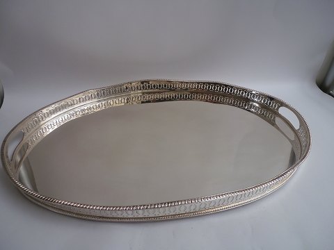 Silver plated tray, Denmark ca. 1920.