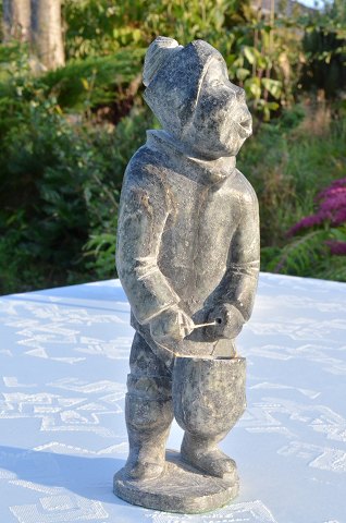 Grönländisch Speckstein Figur