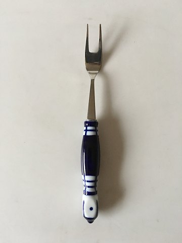 Rosenthal Blue Bjorn Wiinblad Siena Meat Fork in Ceramic and Stainless Steel