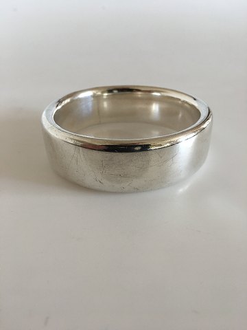 Hans Hansen Bred Armring i Sterling Sølv