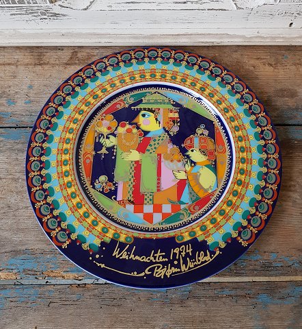 Bjørn Wiinblad Christmas Plate 1974