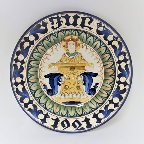 Aluminia. Large Christmas plate 1921. Model 1219/1088. Diameter 30 cm.