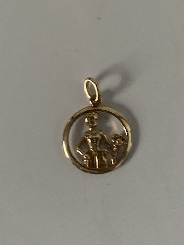 Pendant Libra Zodiac in 14 carat Gold
Stamped 585
Height 22.22 mm