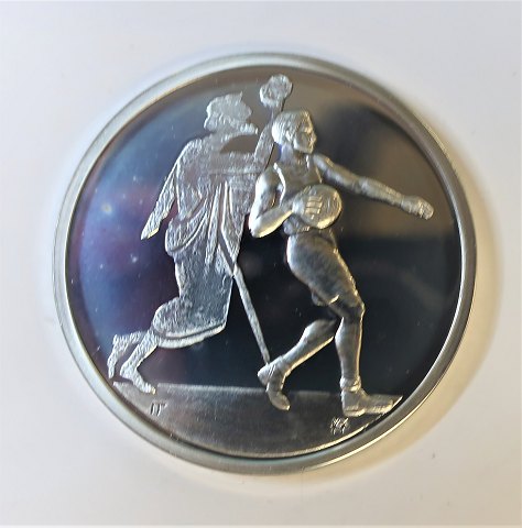 Griechenland. Silber 10 Euro Olympiade 2004. Handball