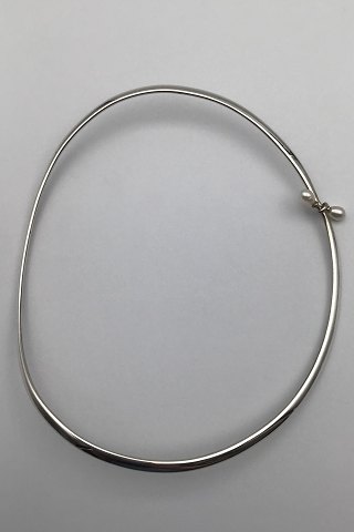 Georg Jensen Sterling Sølv Halsring No. 296 m Perler Torun