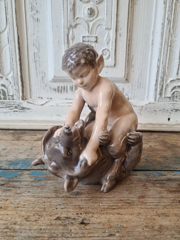 Royal Copenhagen figure - Faun on bear no. 648