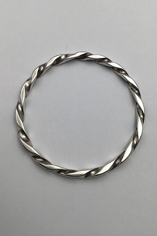 Viggo Pedersen Silver Twisted Bangle