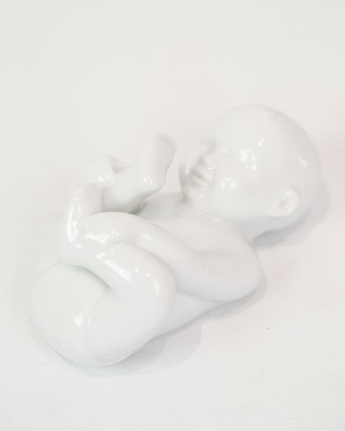 Porcelain figure - Babbling baby - White glaze - Allan Therkelsen
Great condition
