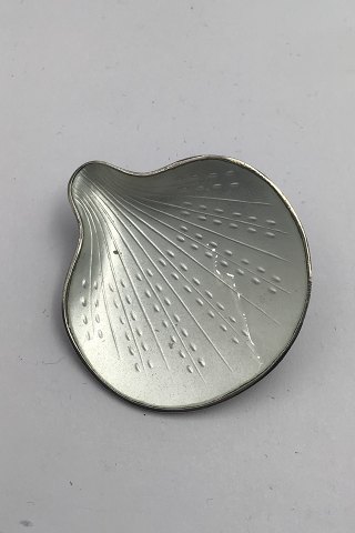 Norsk Sterling Sølv Emalje Broche