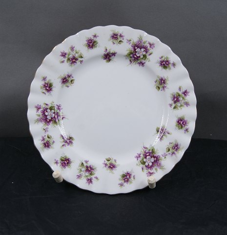 Feldviolett oder Sweet Violets Englisches Porzellan Geschirr. Kuchentellern 
zirka 16cm