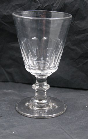 Christian Eight glasses by Kastrup/Holmegaard, Denmark. Port wine or Sauterne 
glasses
