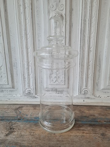 Stort mundblæst Bolcher - diske glas 47,5 cm.