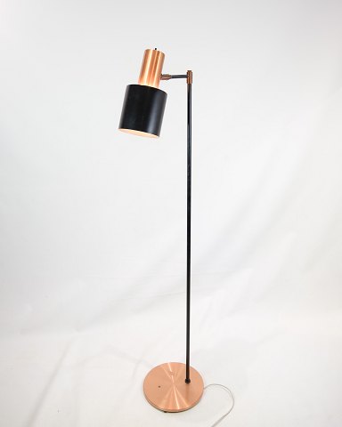 Floor lamp - Model studio - Black lacquered Metal & Copper - Jo Hammerborg - Fog 
& Morup - 1970
Great condition
