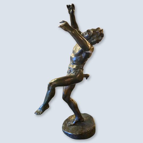 Bronzefigur af Bacchus fra omkring 1900