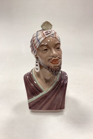 Dahl Jensen Figur No. 1229 - Buste af Afrikansk Mand