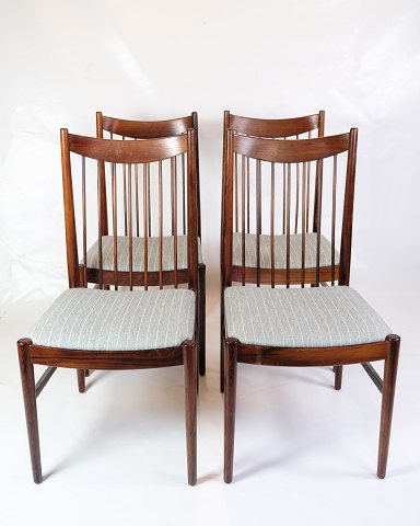 Set Of 4 Dining Room Chairs - Model 422 - Rosewood - Grey Fabric - Arne Vodder - 
1960s
Great condition
