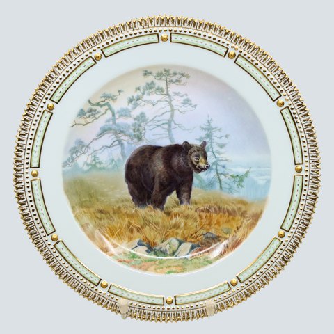 Royal Copenhagen, Flora Danica Animal; Dinnerplate 25,5 cm No 3549