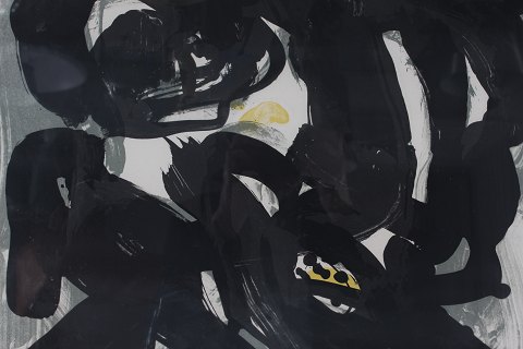 Mogens AndersenAbstrakt kompositionFarvelitografi 50/90