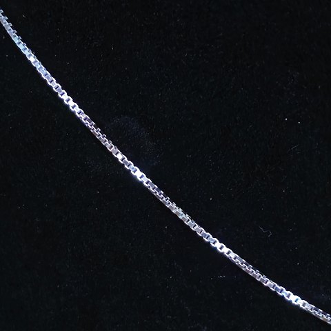 Siersbøl Halskæde 14K hvidguld42,5 cm