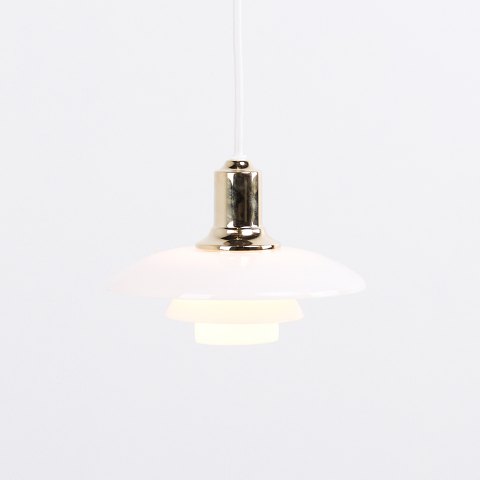 Poul Henningsen Pendel Model 2/1 i Messing for Louis Poulsen