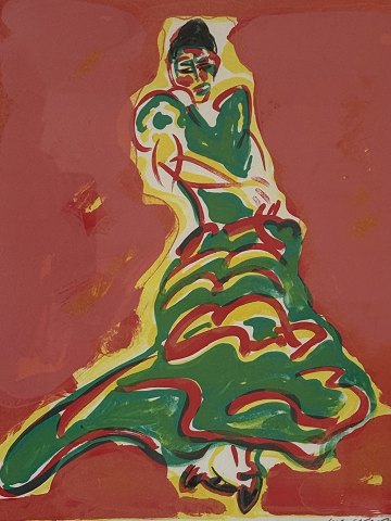 Hans Voigt SteffensenDanserindeIndrammet Litografi*2200kr