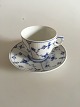 Royal Copenhagen Musselmalet Riflet Kaffe Kop og Underkop No. 80