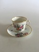 Royal Copenhagen Fuld Saksisk Blomst Kop og Underkop No 4/1546