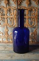Holmegaard Otto Brauer vase i blåt glas, 50cm.