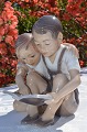 Dahl Jensen figurine 1327 The childen reading a book