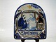 Rare and Large Aluminia Christmas Relief from 1908