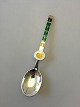 A. Michelsen Sterling Silver with Enamel Spoon of the Month no. 11 designed by 
Paul René Gauguin