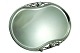 Georg Jensen; Magnolia/Blossom tray in sterling silver
