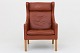 Børge Mogensen / Fredericia Furniture
BM 2204 - Wing chair in brown leather and legs in oak. See matching foot stool 
w. ref. no. 1037916
1 pc. in stock
Good, used condition
Location: Roxy Klassik Shop - Godthåbsvej 20, 2000 FRB.
