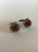 Georg Jensen Sterling Silver Cufflinks No 16 with Amber