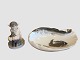 "Faun with frog" and dish no. 480
Royal Copenhagen
Price of faun: 1800 kr.
Price of dish: 650 kr. 
