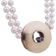 Ole Lynggaard; Luna clasp of 14k gold and white gold with a sapphire and a 
diamond