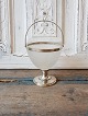 1800s sugar bowl on foot with silver plated handle