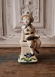 Aluminum faience  Figurine from 1953 - Chimney Sweeper