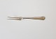 Dobbelt riflet small serving fork in silver