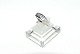 14 carat white gold ladies ring with brilliants and blue sapphire.
Size 57