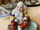 Little Chinese, smiling Buddha / Budai / porcelain figurine - happy Buddha