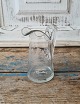 Kastrup Glassworks small cream jug decorated with bird