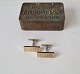 Pair of cufflinks in gold-plated silver