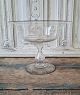Beautiful large 1800s Swedish glass dish decorated with bunches of grapes in 
white enamel paint