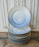 B&G Seagull with gold lunch plate no. 26 - 21.5 cm.