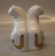 B&G Porcelain B&G 4201 Two cats, gold decorated on white 17 x 15 cm Agnethe 
Jorgensen