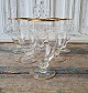 Lyngby Måge ølglas med guldkant 14 cm.