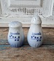 B&G Blue Tone salt and pepper set with logo "Skandia Nordisk Restaurant"