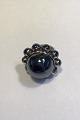 Georg Jensen Sterling Sølv Ring No 166 Hæmatit Astrid Fog